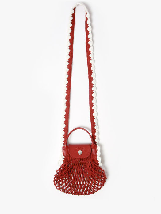 Longchamp Le pliage filet crochet Messenger bag Red