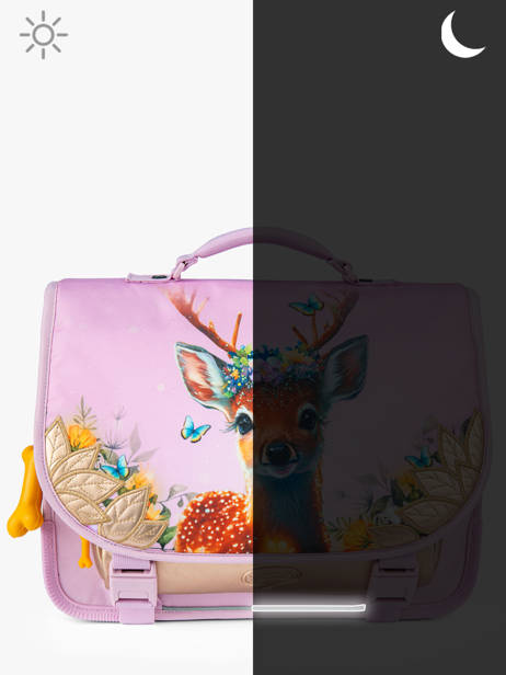 2-compartment Satchel Stones and bones Pink girls G other view 5