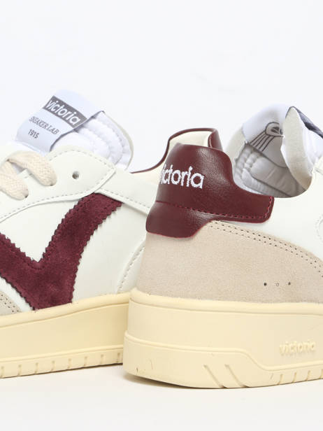 Sneakers In Leather Victoria Red women 1257136 other view 3