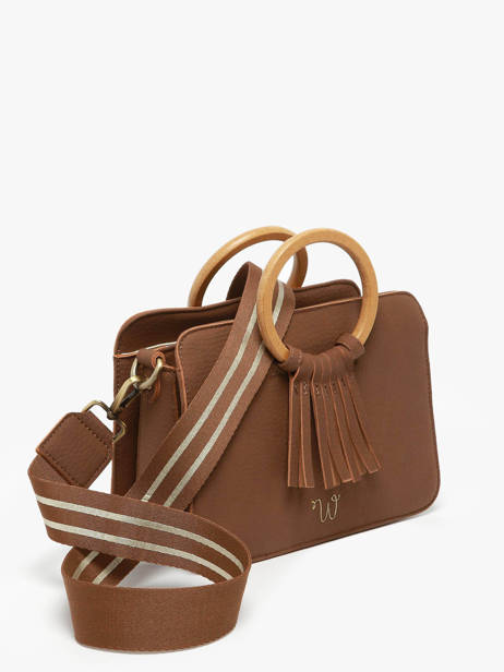 Crossbody Bag S Camomille Woomen Brown camomille WCAO1S other view 2