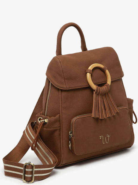 Backpack Camomille Woomen Brown camomille WCAO02 other view 2