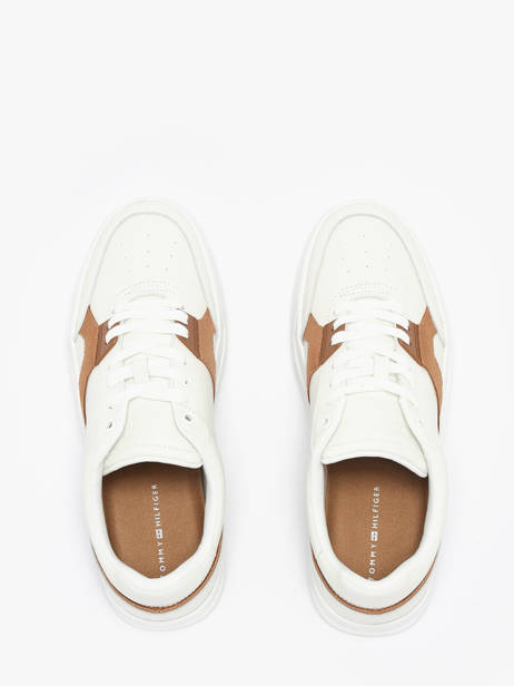 Sneakers In Leather Tommy hilfiger White men 55510LB other view 4