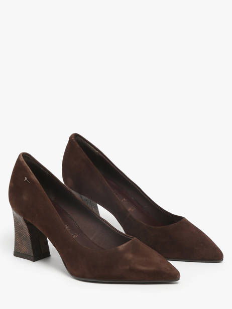Heeled Pumps In Leather Tamaris Brown women 43 other view 2