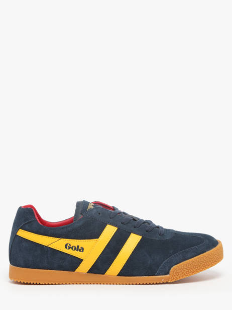 Sneakers Harrier In Leather Gola Blue men CMA192