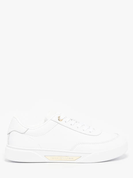 Sneakers In Leather Tommy hilfiger White women 8682YBS