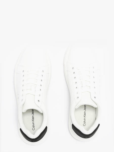 Sneakers In Leather Calvin klein jeans White men YM01296 other view 4