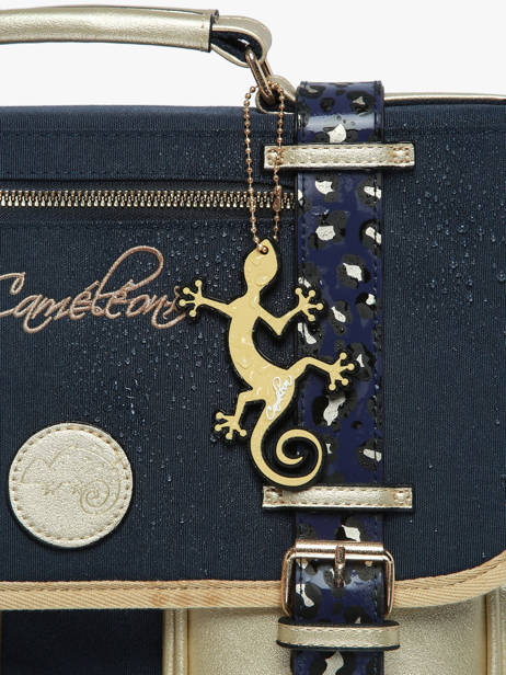 Satchel For Kids 3 Compartments Cameleon Blue vintage fantasy CA41 other view 6