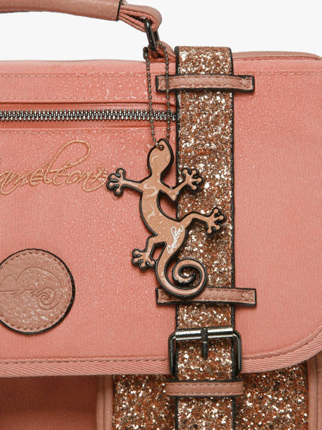 1 Compartment Backpack Cameleon Pink vintage fantasy SD25 other view 5
