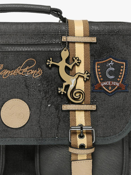 Satchel For Kids 3 Compartments Cameleon Gray vintage urban CA41 other view 6