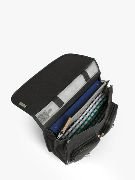 Wheeled Schoolbag For Kids 2 Compartments Cameleon Gray vintage urban CR38 other view 3