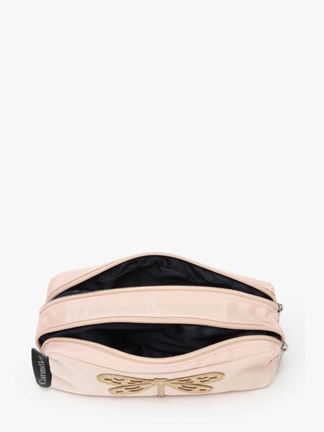 2-compartment Pouch Boheme Caramel et cie Pink boheme FI other view 2