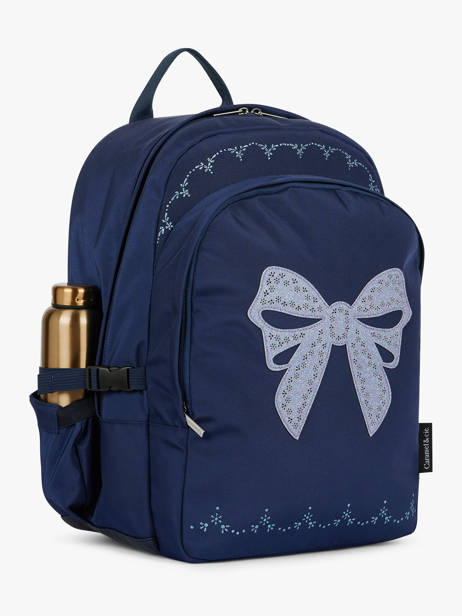 2-compartment Backpack Caramel et cie Blue boheme FI other view 2