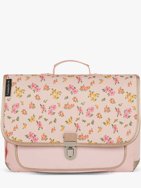 Cartable 2 Compartiments Caramel et cie Rose boheme FI