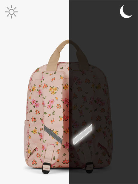 1 Compartment Backpack Caramel et cie Pink boheme FI other view 5