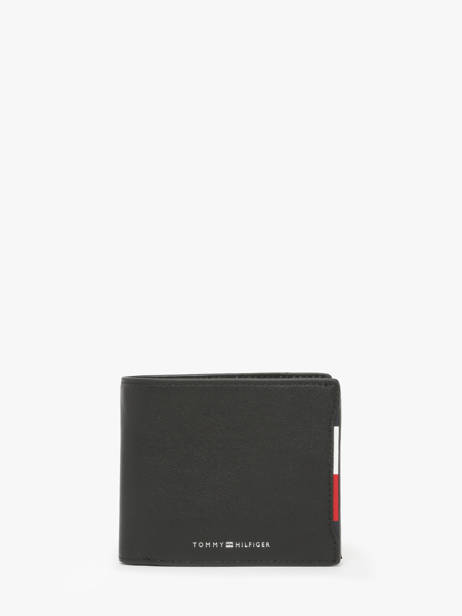 Wallet Leather Tommy hilfiger Black central AM13515