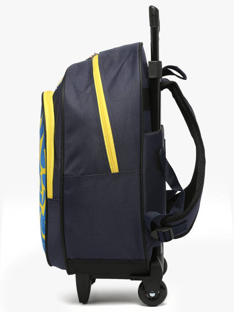 1 Compartment Wheeled Schoolbag Pokemon Blue pikachu eclair 25IK204R other view 2