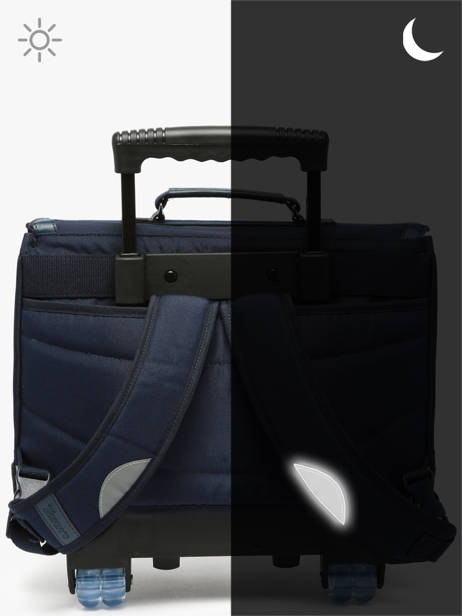 2-compartment Wheeled Satchel Tann's Blue les fantaisies g 42143 other view 6