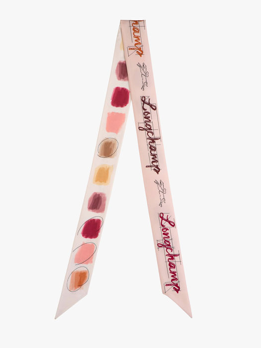 Longchamp Soie gots Scarves Pink