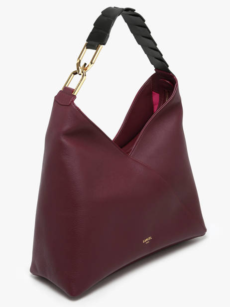 Shoulder Bag Pagode Leather Lancel Violet pagode A12510 other view 2