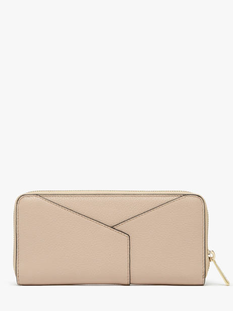Leather Enveloppe Wallet Lancel Beige enveloppe A13711 other view 2
