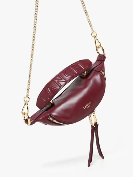 Xs Leather Origami Crossbody Bag Lancel Violet origami A12526 other view 2