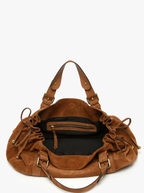 Shoulder Bag Folk Leather Gerard darel Brown folk DAS01407 other view 4