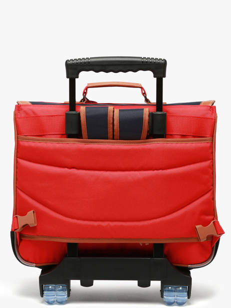 2-compartment Wheeled Satchel Tann's Red les fantaisies g 43124 other view 5