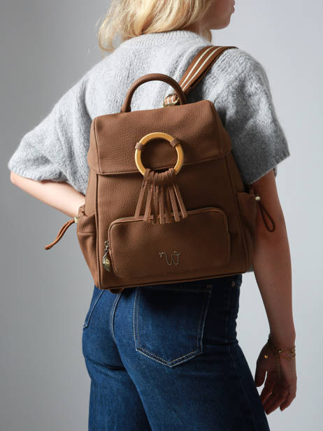 Backpack Camomille Woomen Brown camomille WCAO02 other view 1