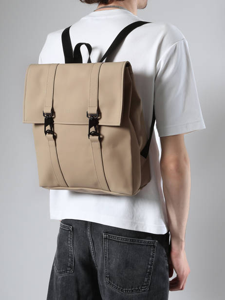 1 Compartment Backpack Rains Beige city 13310 other view 1