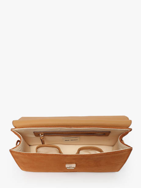 Shoulder Bag La Suite Leather Paul marius Orange la suite GABRISUI other view 3
