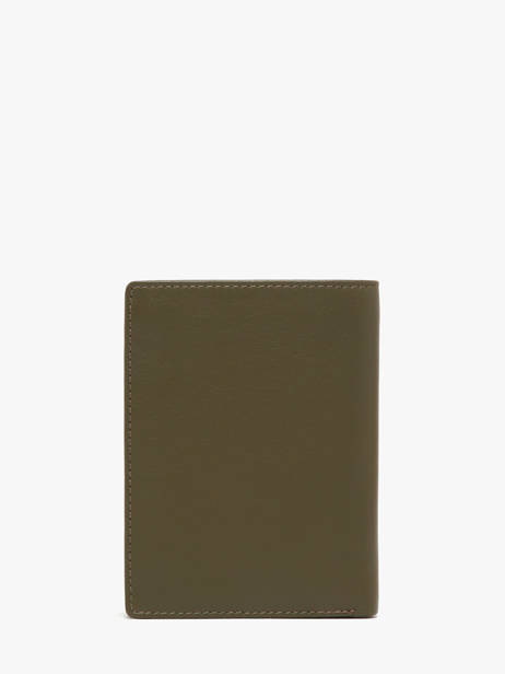 Wallet Leather Yves renard Green smooth 15418 other view 3