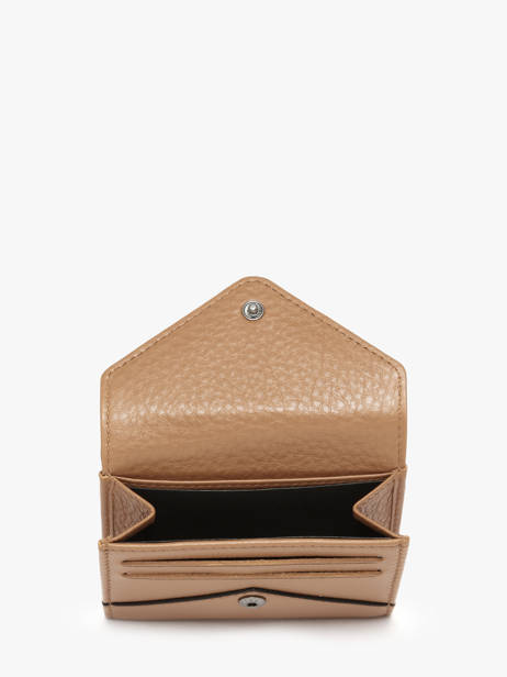Coin Purse Leather Yves renard Beige enveloppe 29250 other view 1