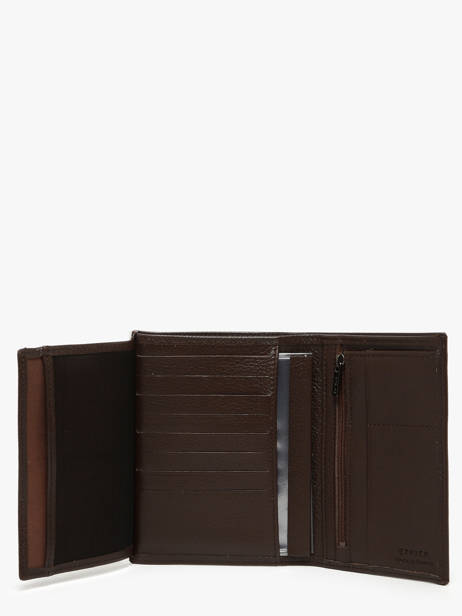 Wallet Madras Leather Etrier Brown madras EMAD442 other view 2