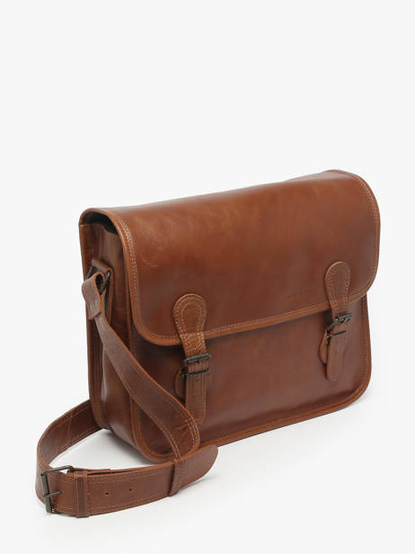 Medium Leather La Sacoche Crossbody Bag Paul marius Brown vintage M other view 2