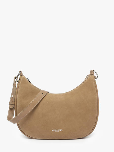 Shoulder Bag Suede Leather Lancaster Beige suede 82