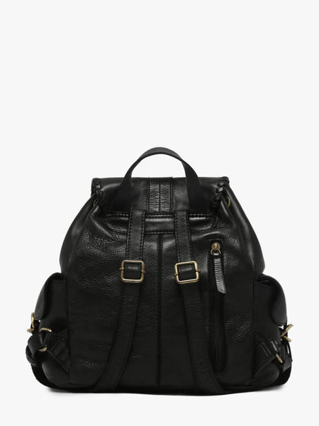 Sac à Dos Cuir Basilic pepper Noir utility BUTI10 vue secondaire 3