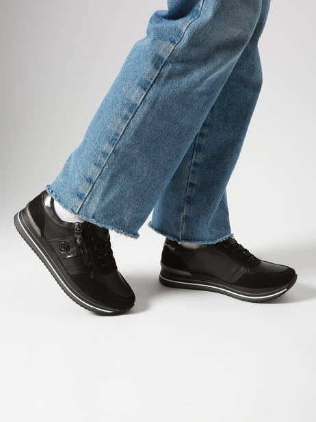 Sneakers In Leather Remonte Black women 4 other view 1