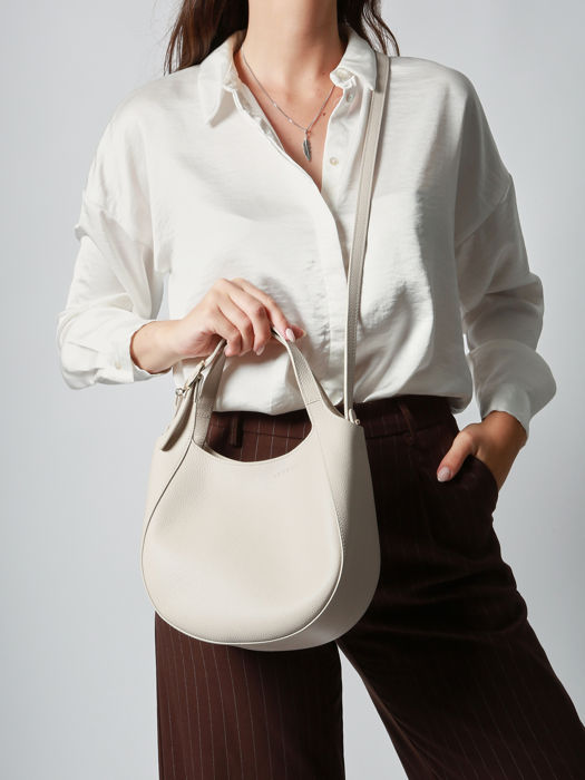 Longchamp Le foulonné Handbag White