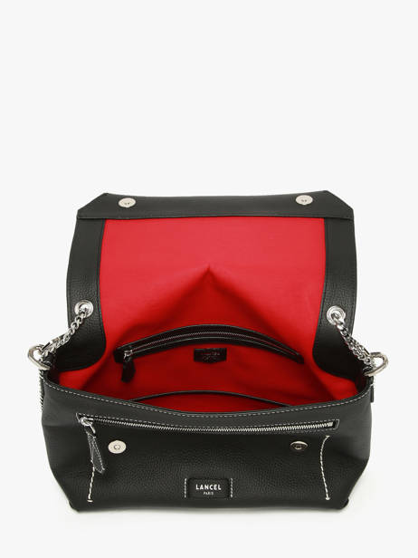 Large Leather Ninon Soft Shoulder Bag Lancel Black ninon A13783 other view 3