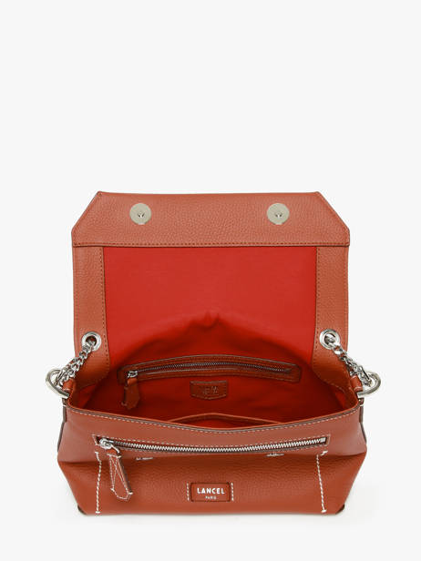 Shoulder Bag Ninon Leather Lancel Red ninon A13782 other view 4