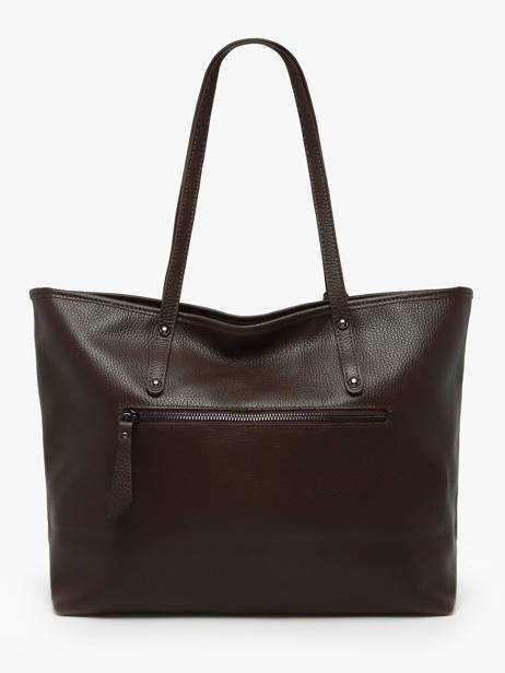 Leather Caviar Tote Bag Milano Brown caviar CA19111N other view 4