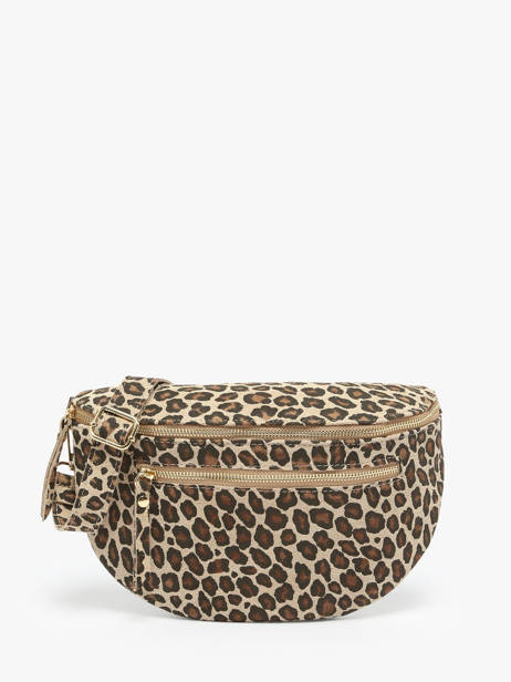 Leather Velvet Leopardo Belt Bag Milano Beige velvet leopardo VL24091