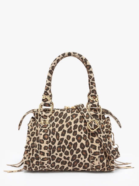 Shoulder Bag Velvet Leopardo Leather Milano Beige velvet leopardo VL24093 other view 4
