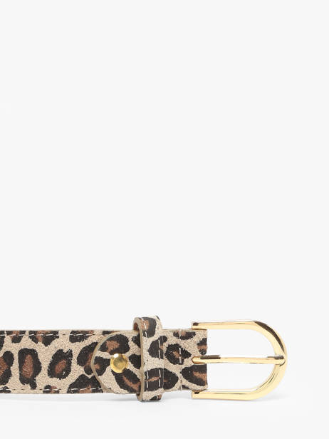 Belt Milano Beige velvet leopardo VL25067 other view 1