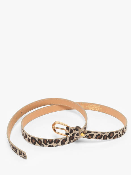 Ceinture Réglable Milano Beige velvet leopardo VL25068 vue secondaire 2