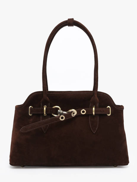 Sac Porté épaule Velvet Cuir Milano Marron velvet VE260610