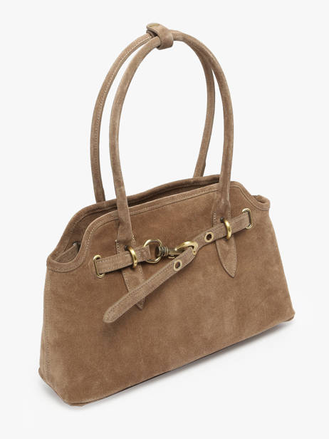 Sac Porté épaule Velvet Cuir Milano Beige velvet VE260610 vue secondaire 2