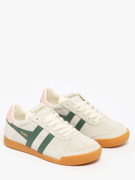 Sneakers Elan In Leather Gola Beige women CLB538 other view 2