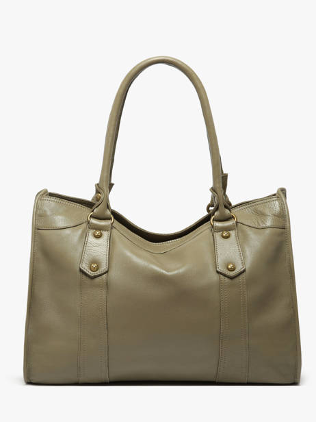 Shoulder Bag Cow A4 Leather Basilic pepper Green cow BCOW31 other view 4