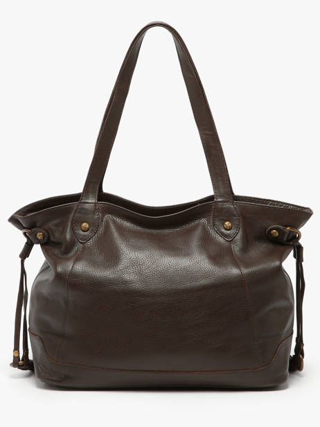 Shoulder Bag Cow A4 Leather Basilic pepper Brown cow 155N other view 4